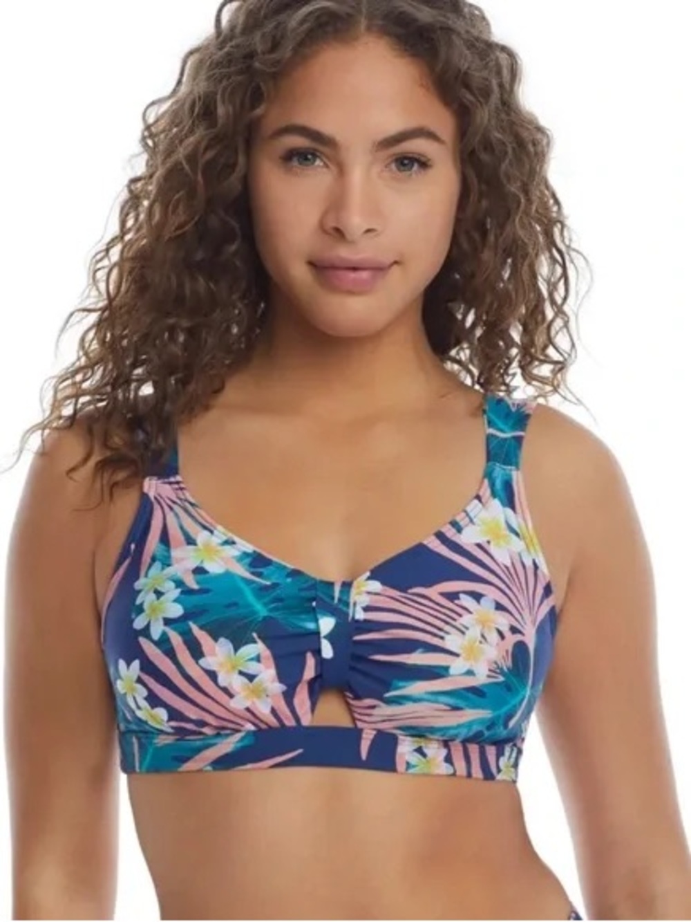 NWT Birdsong Convertible Tropical Print Laguna Bikini Swim Set 32H / M & L